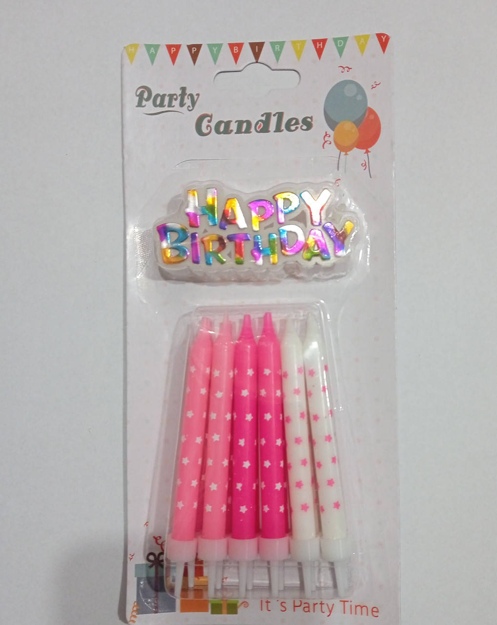 

Свечи в торт " Happy Birthday" Розовые