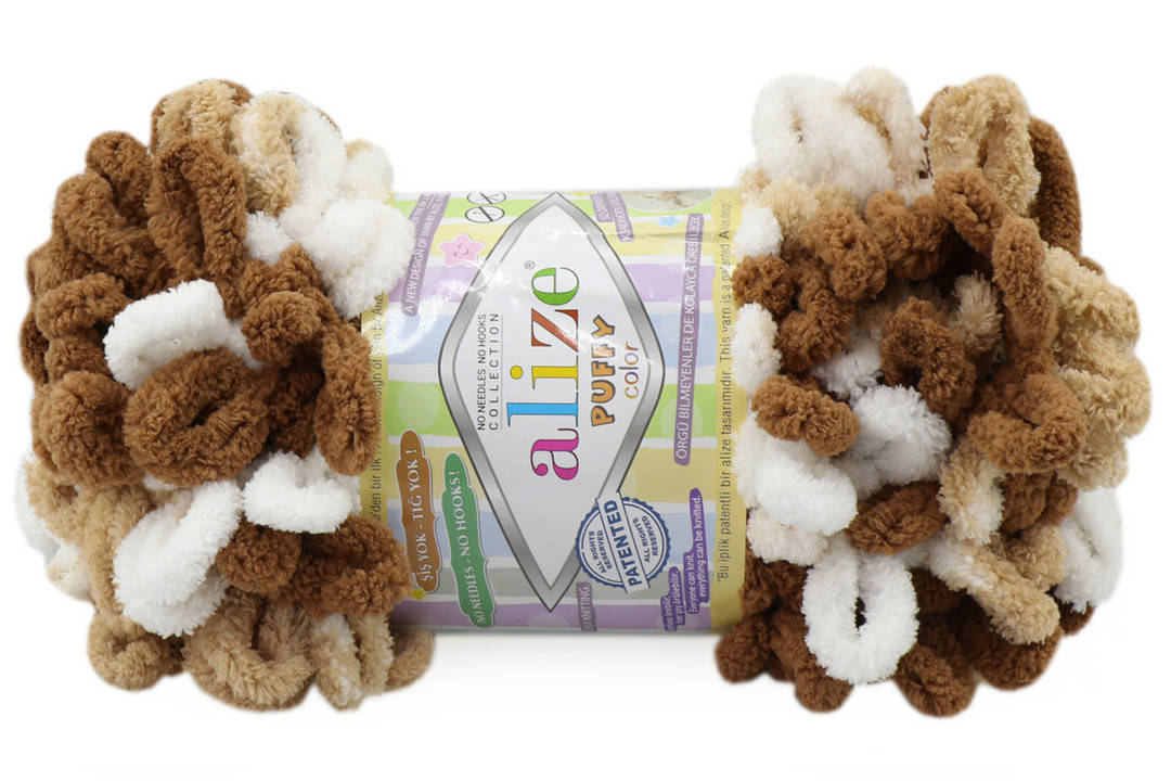 

Alize Puffy Color, №6398, Секционное крашение