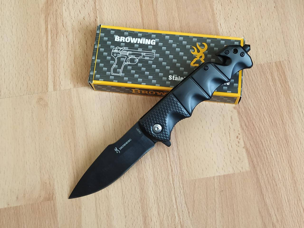 

Нож туристический раскладной складной Browning, Черный