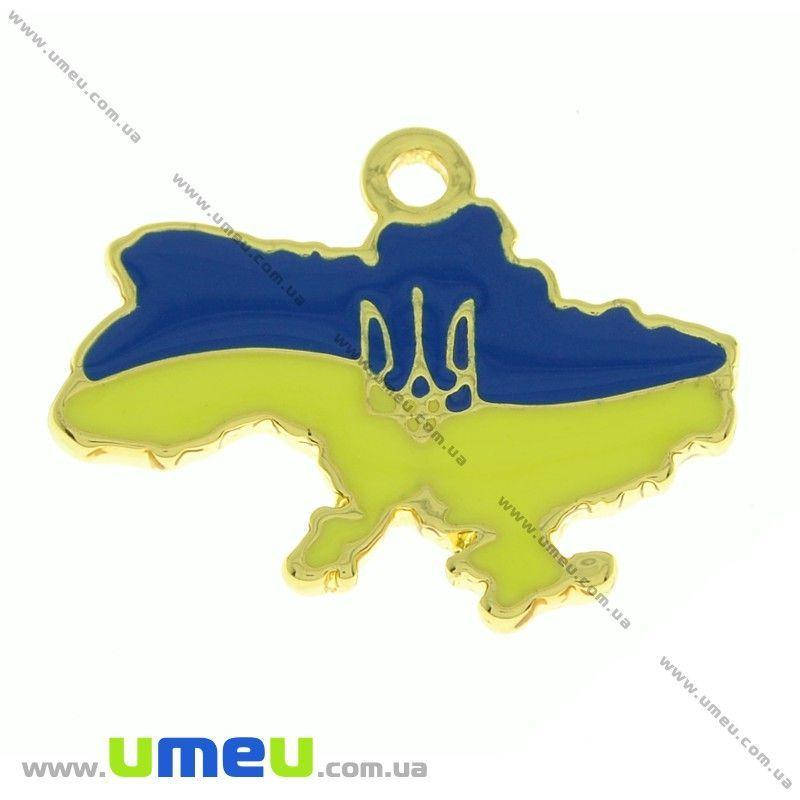 

Подвеска металлическая «Карта України», Золото, 20х25 мм, 1 шт (POD-010683)