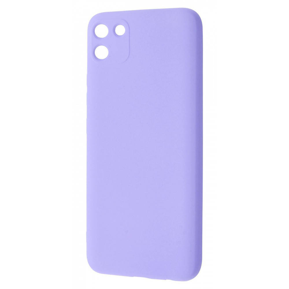 

Силиконовый чехол для Realme C11 Сиреневый микрофибра soft touch