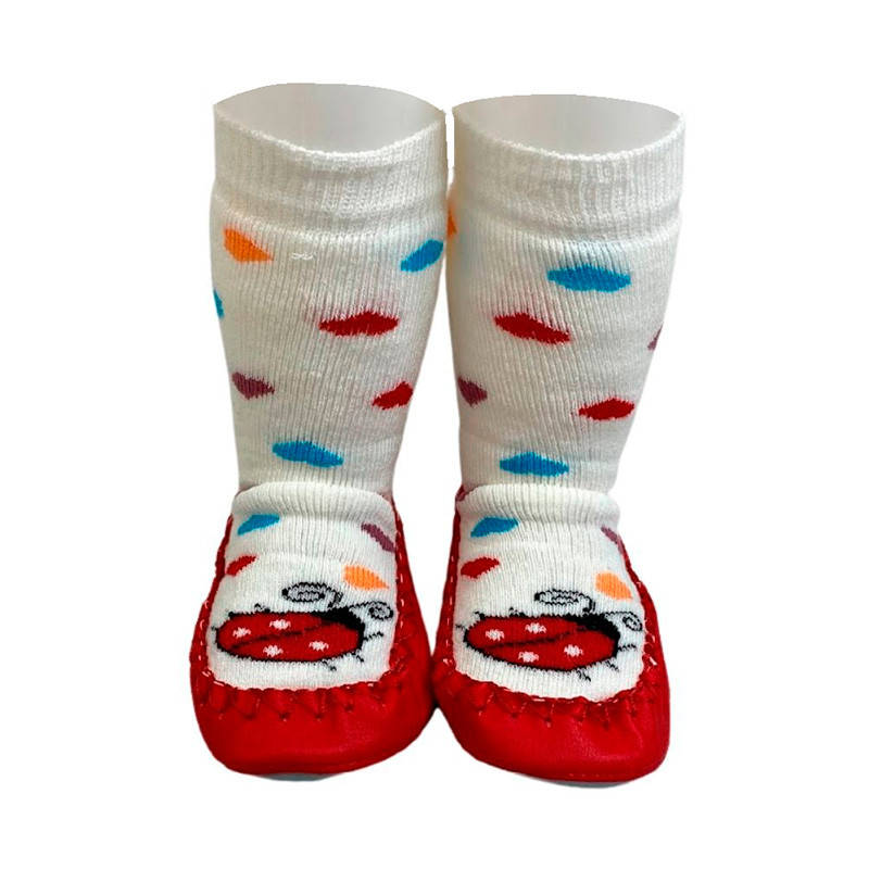 

Носки-чешки махровые для девочки, размер 20-21 божья коровка