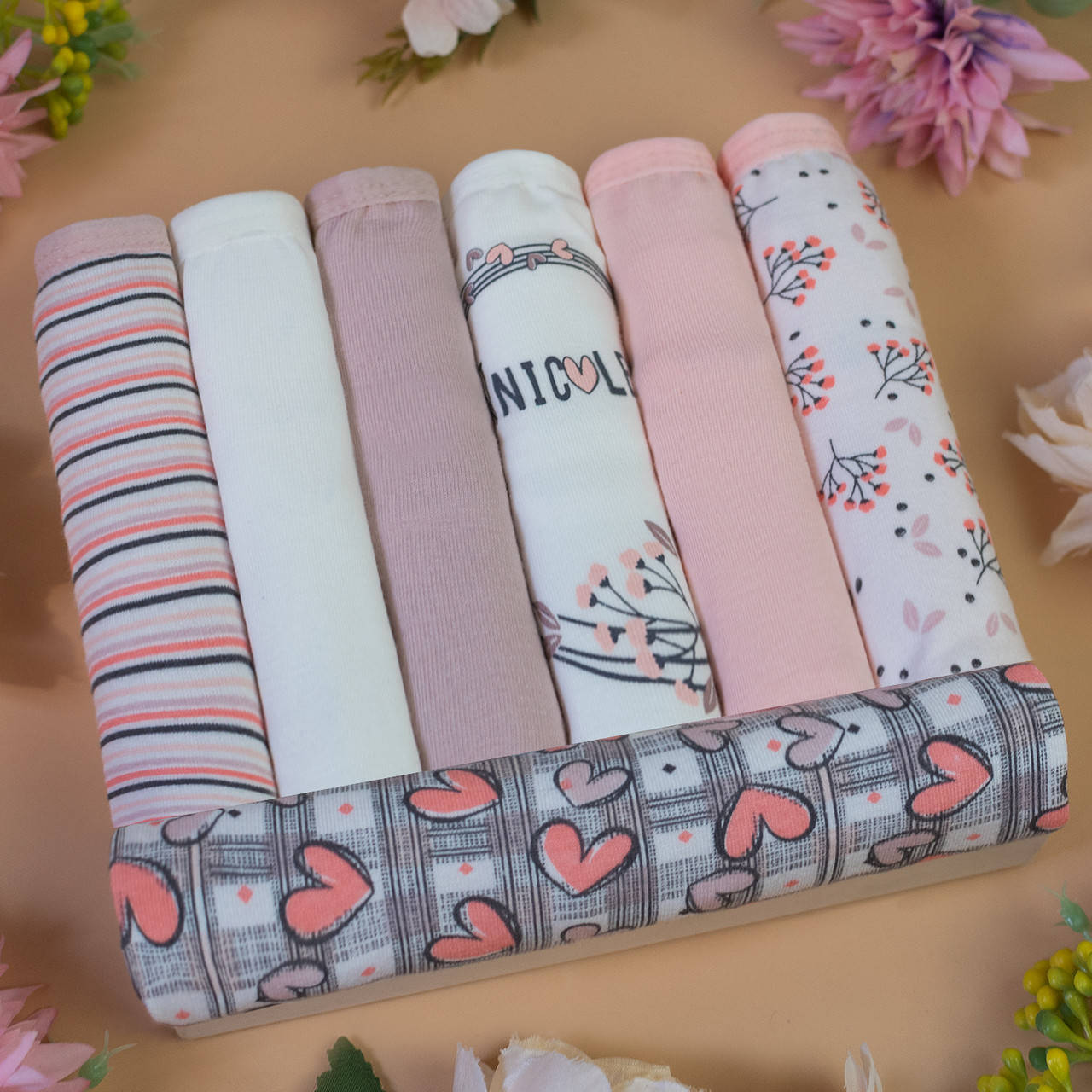

Трусы женские Nicoletta Турция недельки M, L, XL, 2XL | 7 шт.