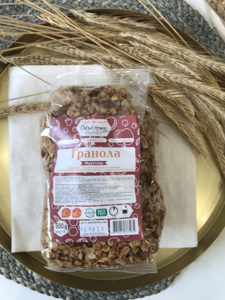 

Гранола фруктова Oats&Honey 500 г