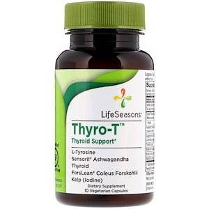 

Для здоровья щитовидки, Thyro-T Thyroid Support, LifeSeasons, 10 Vegetarian Capsules