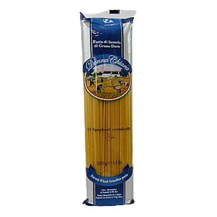 

Спагетті Донна Чіара вермішель №13 Donna Chiara 500g 24шт/ящ (Код : 00-00004245)