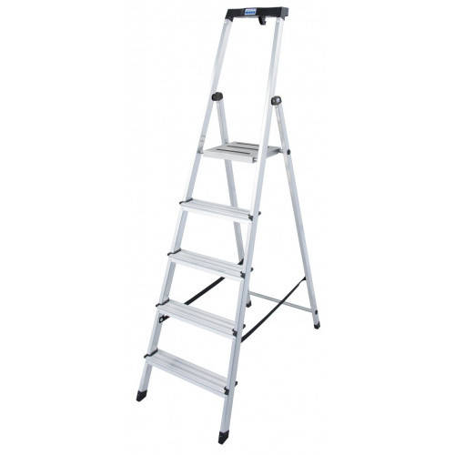 

Стремянка алюминиевая KRAUSE Safety (5 ступенек)