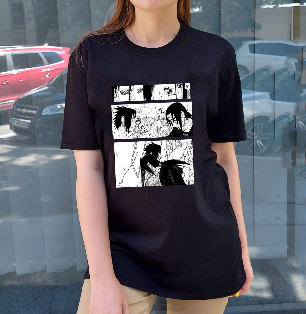 

Футболка аниме из Наруто "Саске и Итачи" (можем напечатать любую картинку) №3