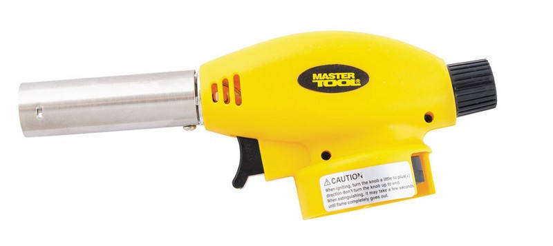 

Горелка для газового баллона MASTERTOOL "Сириус" с пьезоподжигом Ø20 мм 1300°С 44-5008