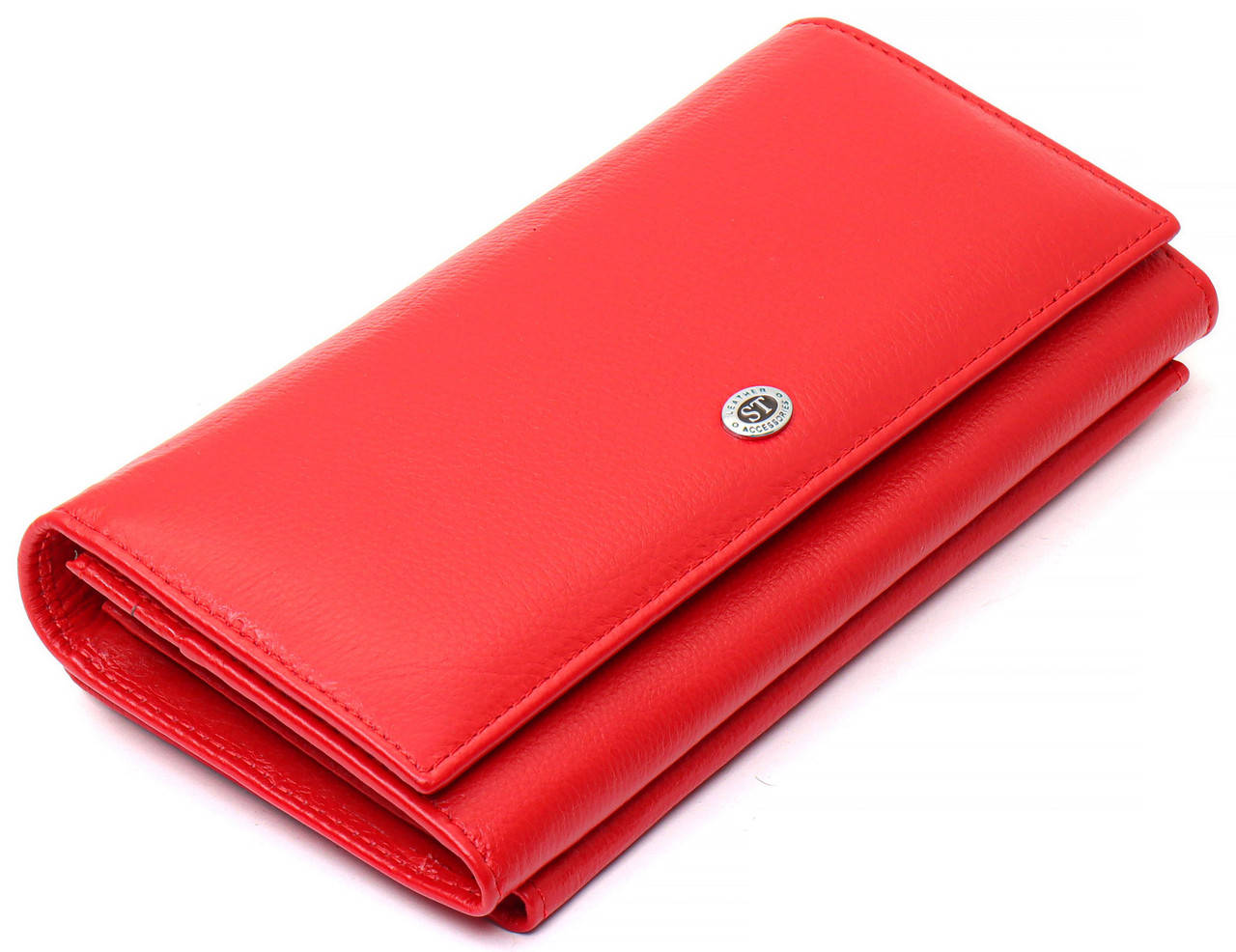 

Красный многофункциональный женский кошелек из натуральной кожи ST Leather ST502