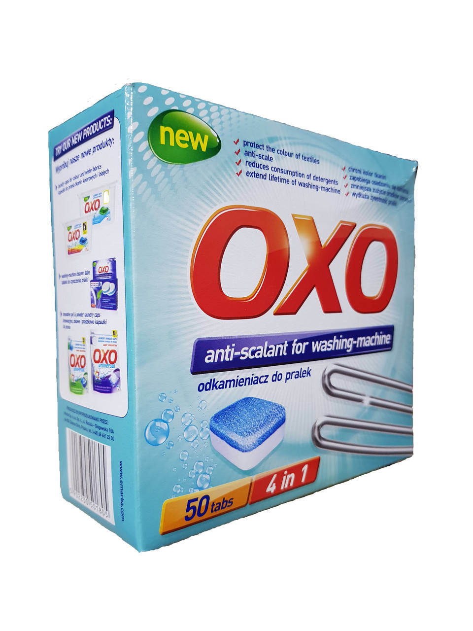 

Таблетки от накипи для стиральных машин 4в1 OXO Anti-Scalant 50 шт