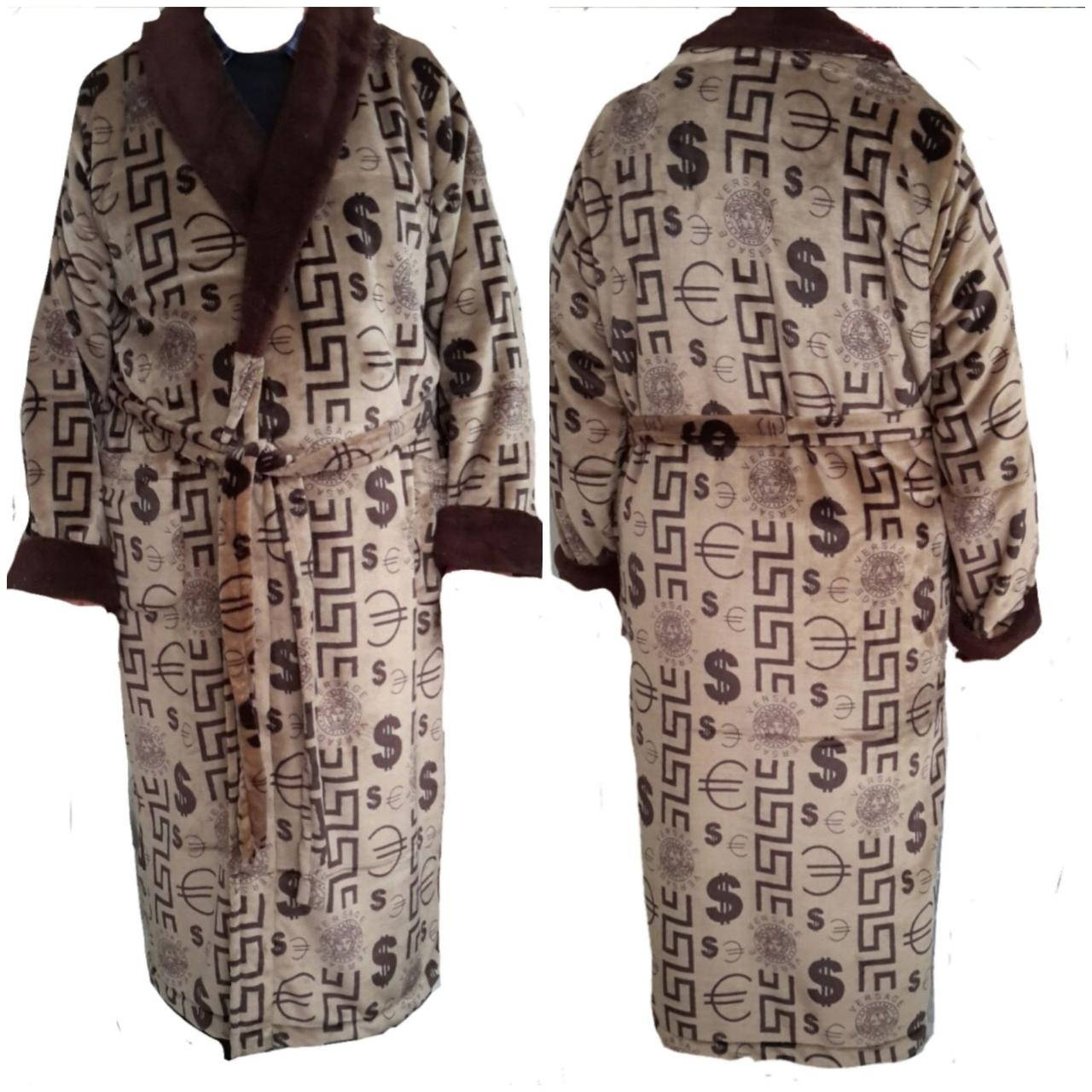 

Чоловічий махровий халат без капюшона