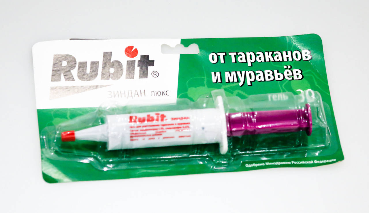 

Рубит средство от тараканов и муравьев гель-шприц 30г