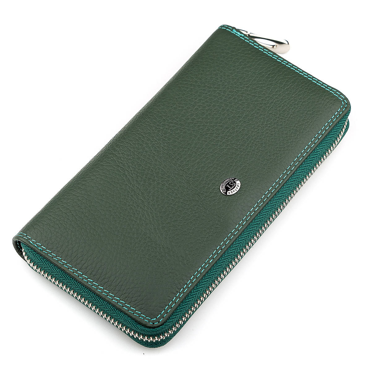

Кошелек женский ST Leather 18377 (SB71) оригинальный Зеленый. Натуральная кожа, Зелёный