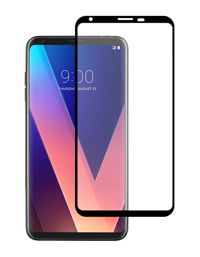 

Защитное стекло Full screen PowerPlant для LG V30+ Black, Черный