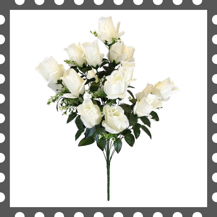 

Искусственные цветы Букет Роз, 15 голов, 700 мм