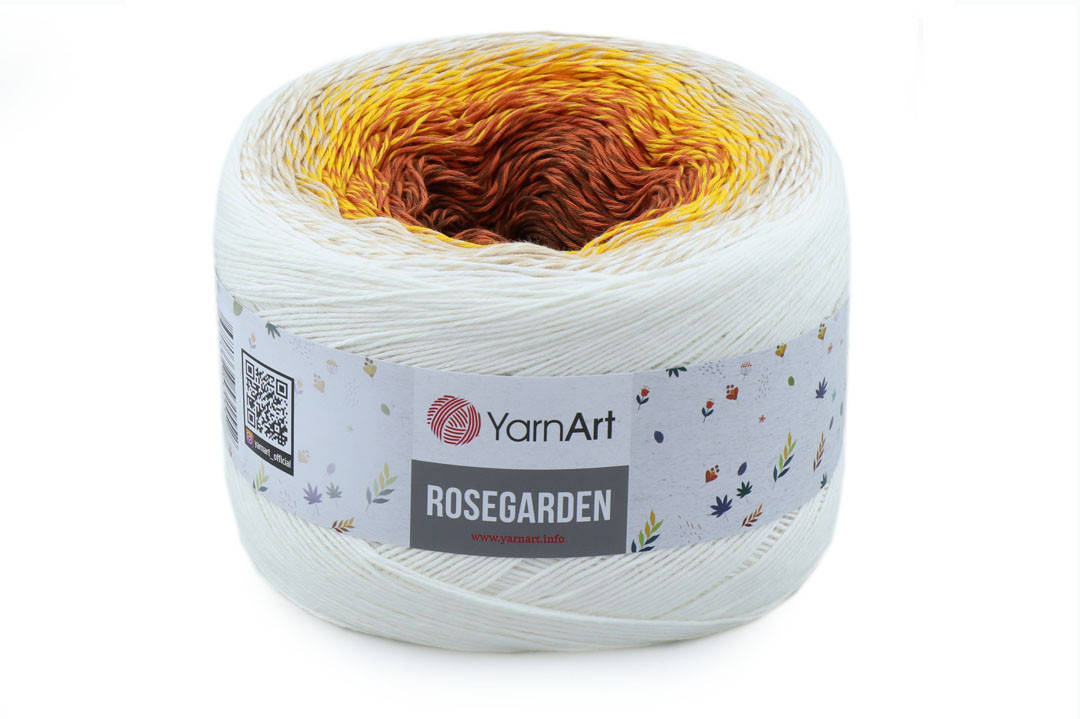 

YarnArt Rosegarden, №307, Секционное крашение