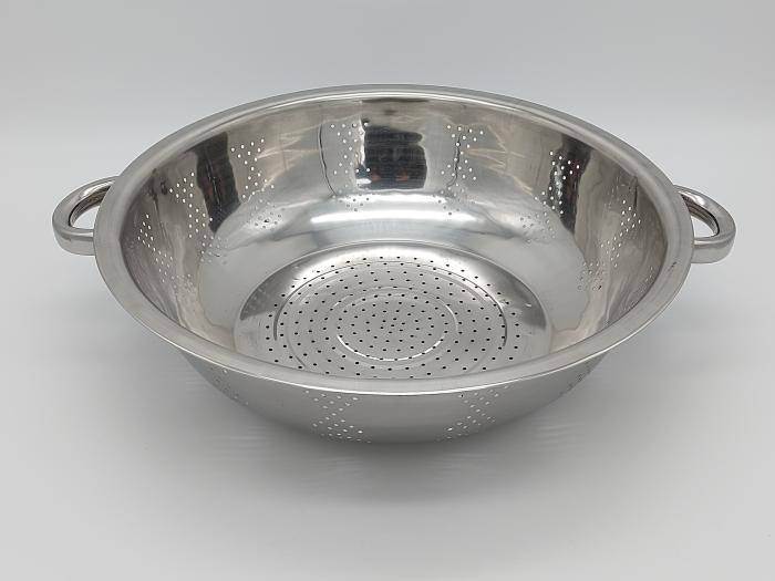 

Дуршлаг из нержавеющей стали Сито нержавейка с двумя ручками D 39 cm H 10,5 cm