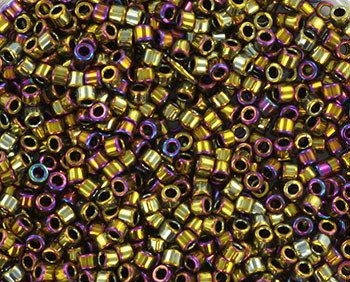 

Японський бісер Miyuki Delica 11/0 DB0029 - Metallic Golden Olive Iris