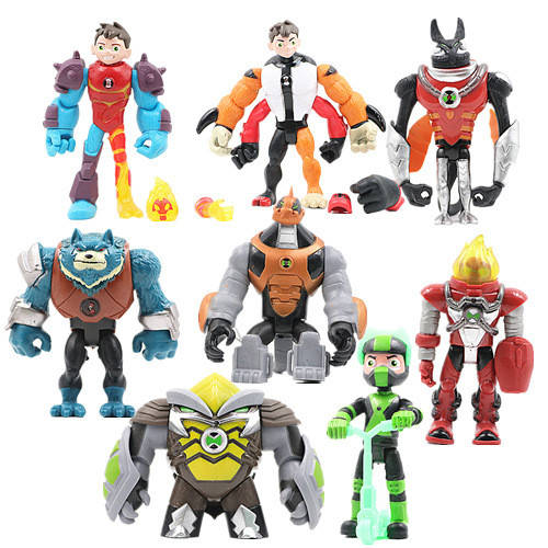 

Игровой набор Ben 10 8 фигурок героев Бен 10, размер 10-12 см + Свет