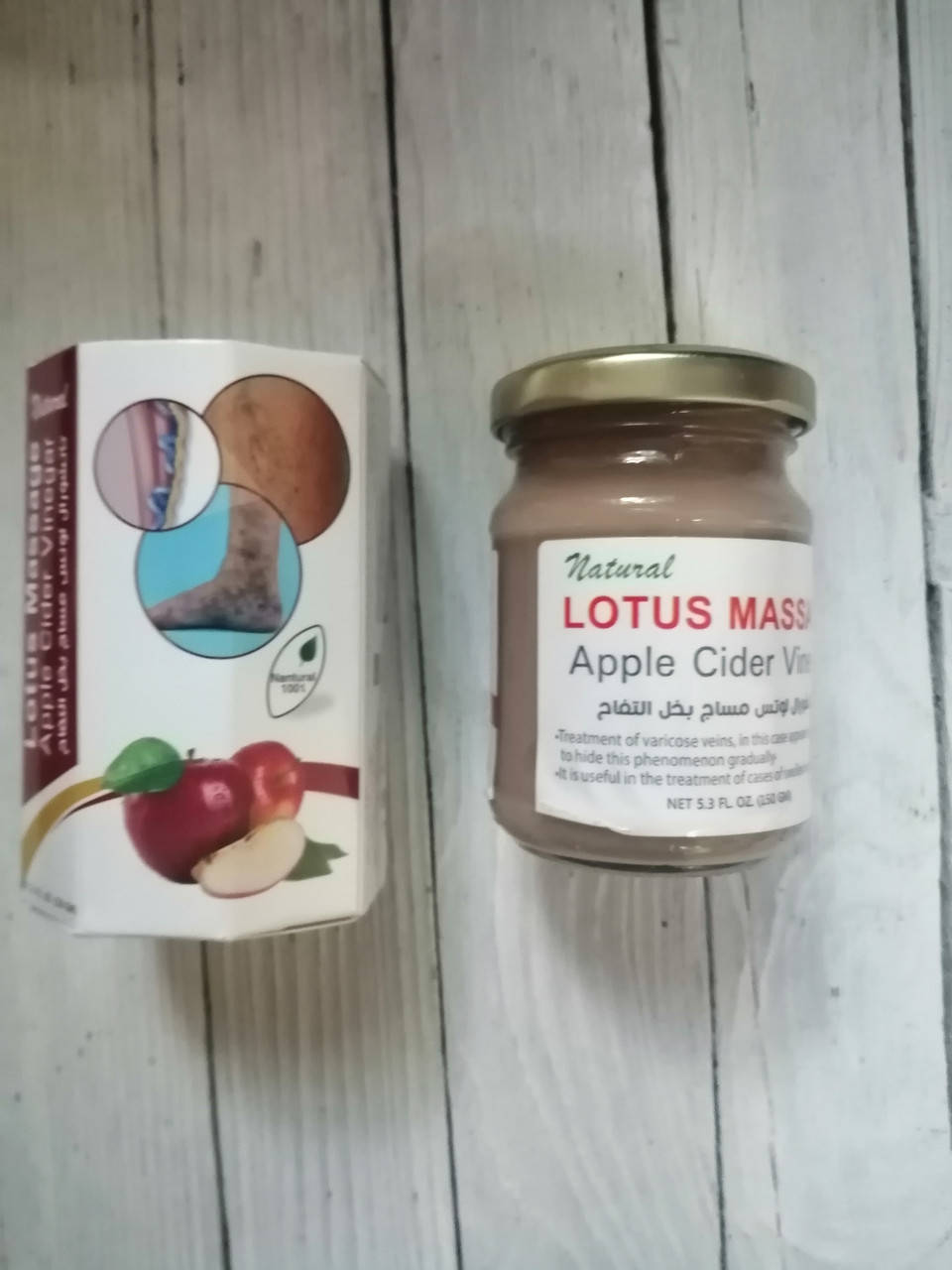 

Крем - мазь для вен Лотос Lotus Massage Apple Cider Vinegar, Египет 150 гр