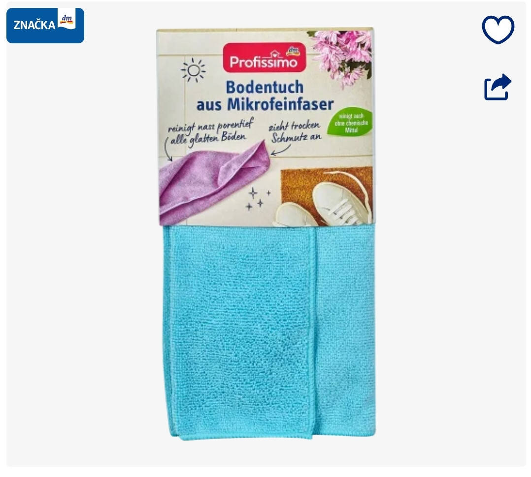 

Тряпка для пола 50*60см Profissimo Bodentuch Mikrofaser, 1 шт