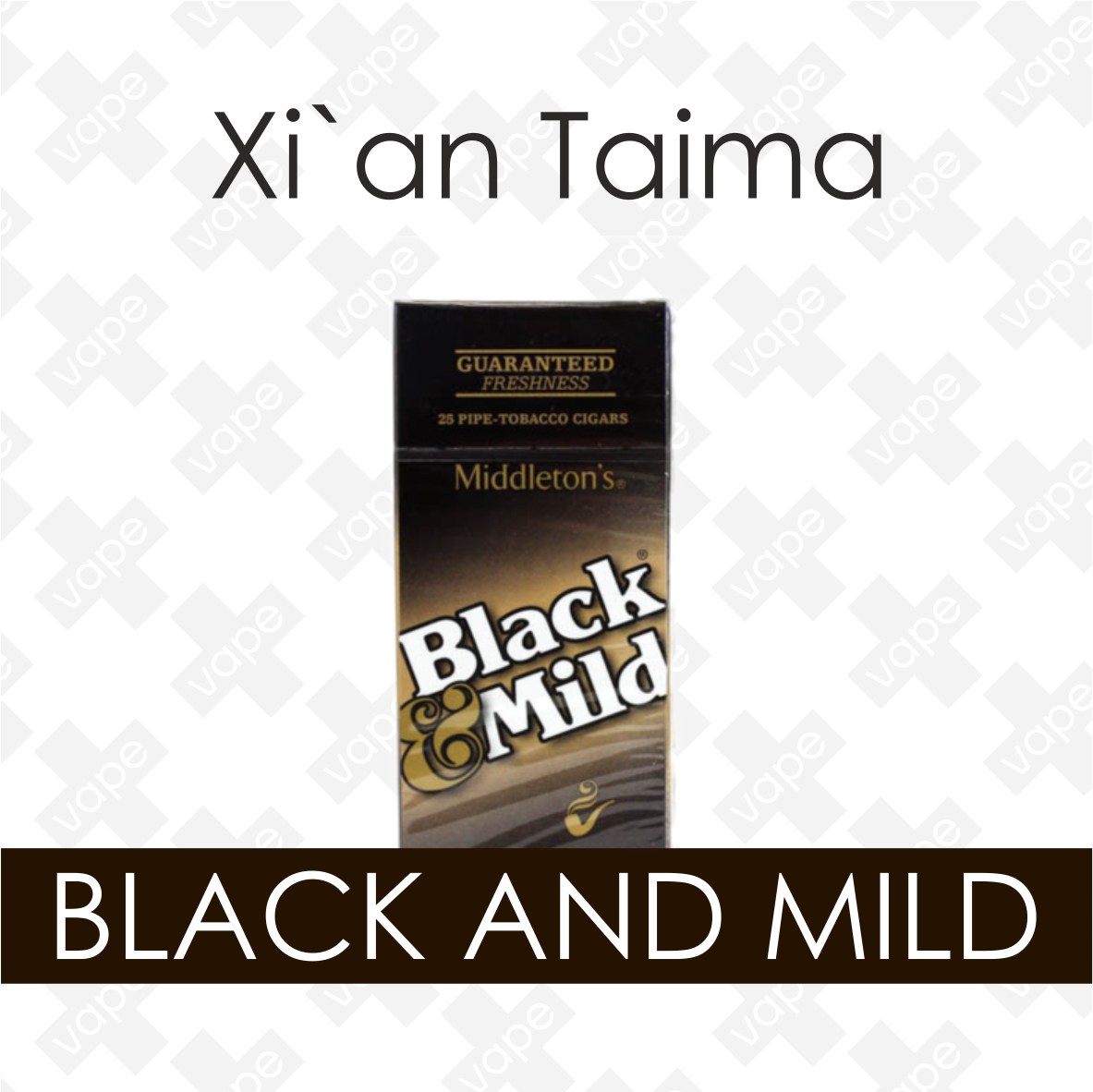

Ароматизатор Xian Taima Black and Mild Только чистый вкус 5, 10, 30 мл