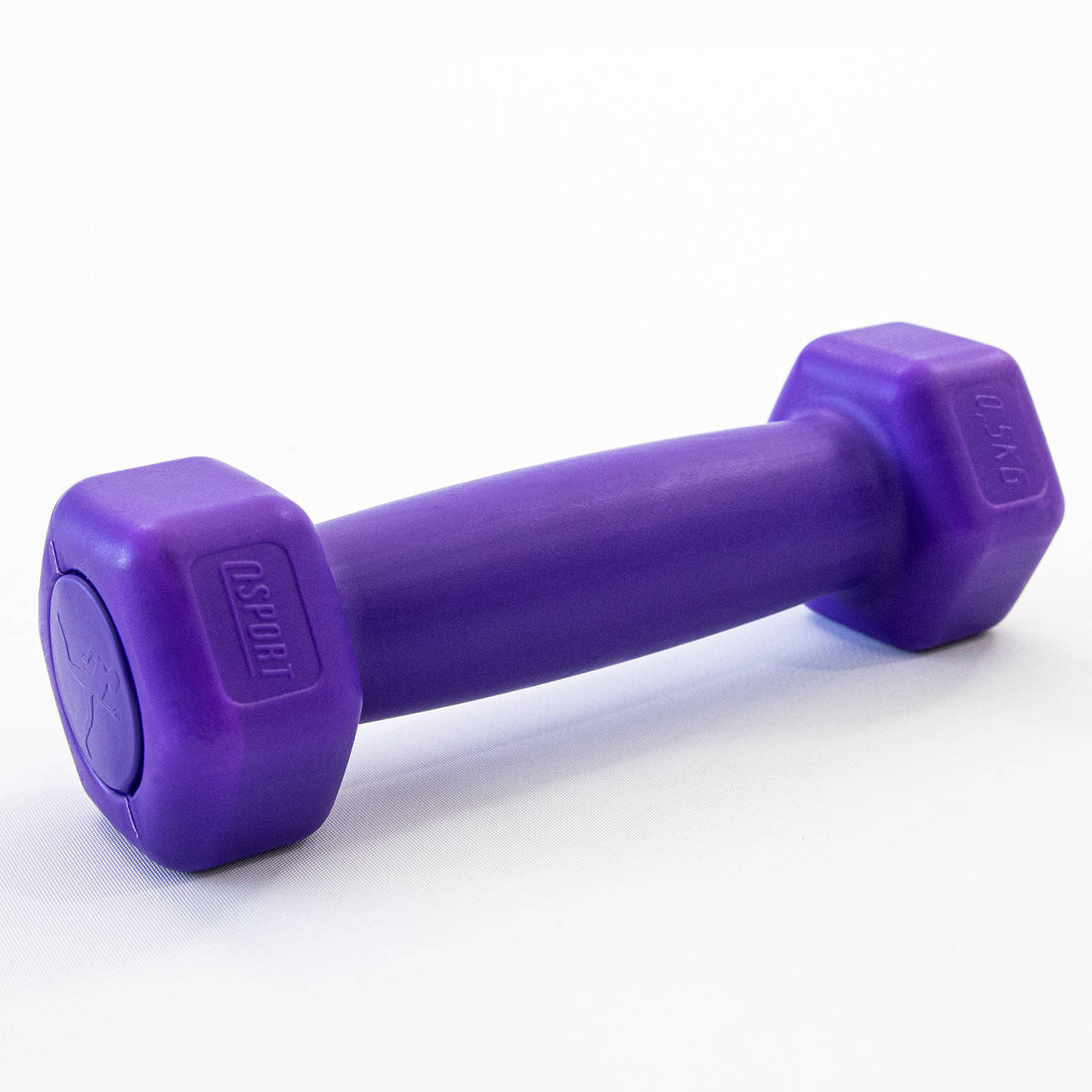 

Гантели для фитнеса пластиковые цельные (неразборные) OSPORT Lite 0.5кг (OF-0112) Фиолетовый