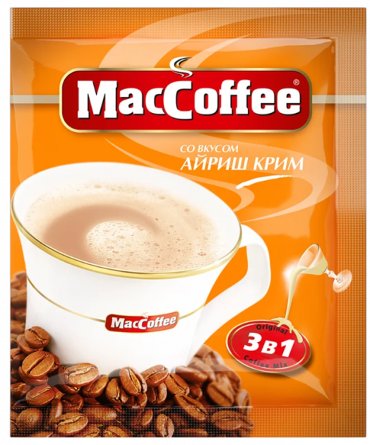 

Кофе растворимый MacCoffee 3в1 Ирландский крем 20 х 18 гр
