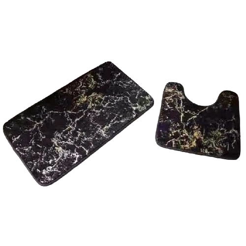 

Набор ковриков для ванной комнаты Stenson JY00994 2шт Black marble