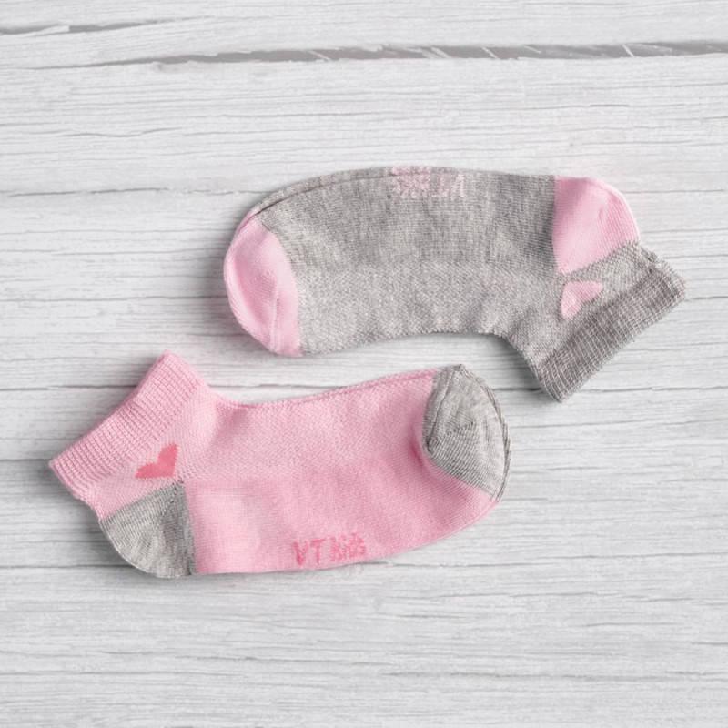 

Подследники летние для девочки, сетка, Сердце, V&T (размер 18-20)