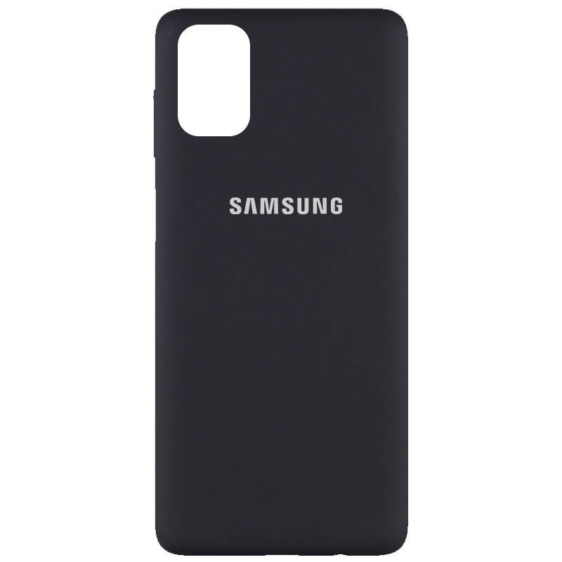 

Силиконовый чехол для Samsung Galaxy M51 Черный микрофибра soft touch