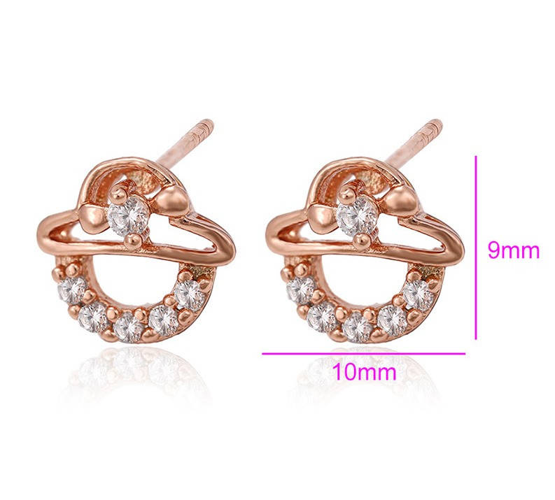 

Серьги гвоздики, Шляпка, с цирконием, позолота Xuping, 14К