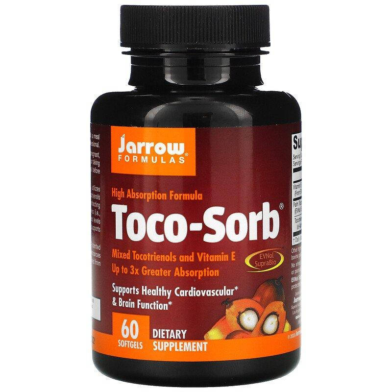 

Jarrow Formulas Toco-Sorb Mixed Tocotrienols and Vitamin E 60 гелевых капсул