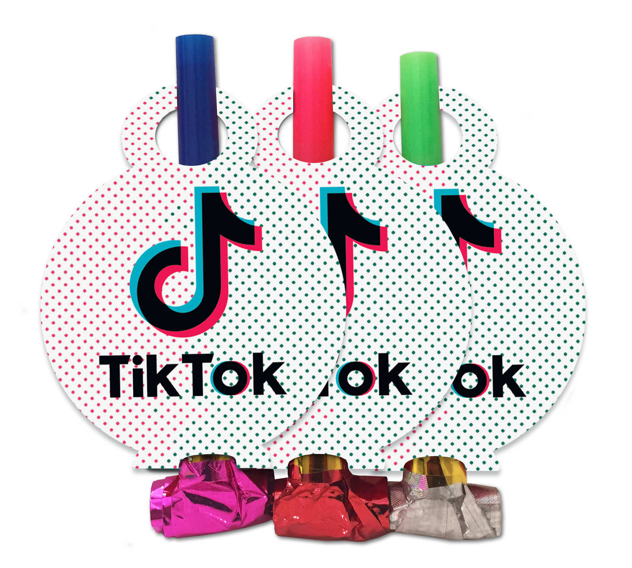 

Язычок гудок карнавальный "Тик Ток", 6 шт в уп