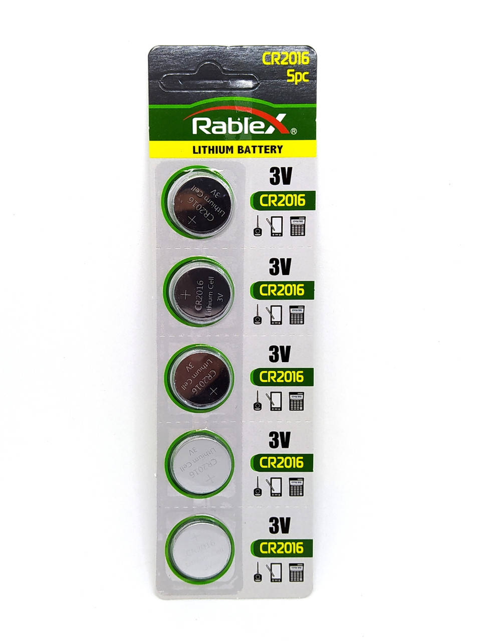 

Батарея литиевая CR2016 Rablex(1 штука)