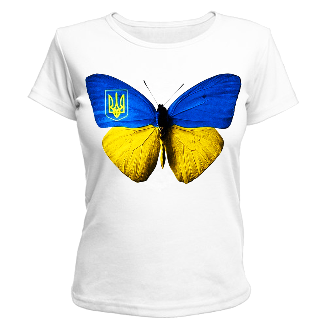 

Футболка "Патриотическая бабочка", Белый