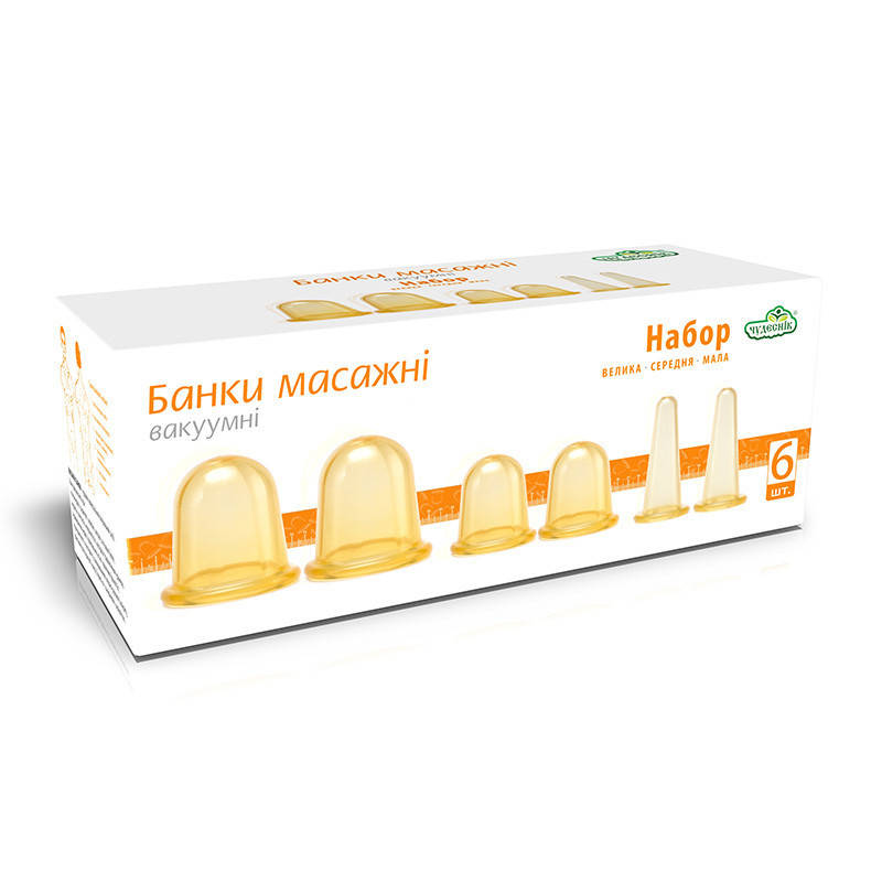 

Банки вакуумные для массажа Максимум: 6 шт. силиконовые, для массажа лица, тела, от целлюлита (NS)