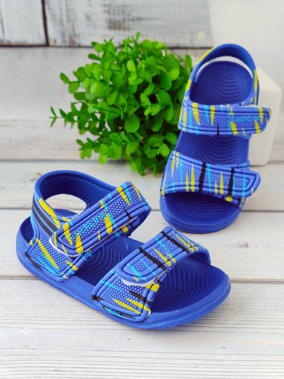

Детские пляжные босоножки сандалии на мальчика 29, Синий