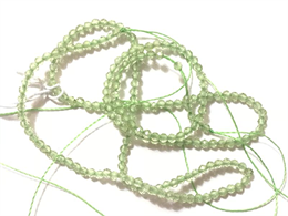 

Бусины из Перидота на нитке граненный шарик d-2мм L-40см