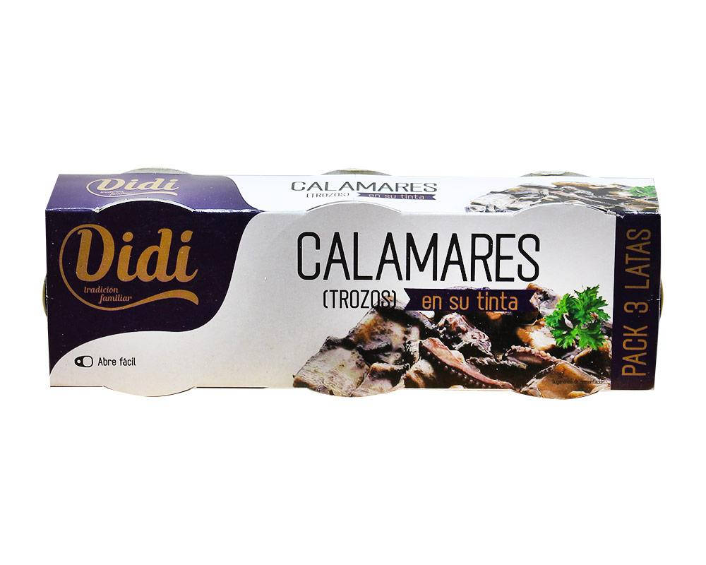 

Кальмар в чернильном соусе Didi Calamares Tinta, 3шт*78г
