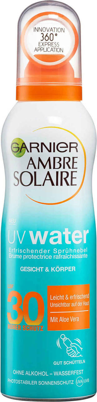 

Солнцезащитный освежающий спрей Garnier Ambre Solaire SPF 30 200 мл