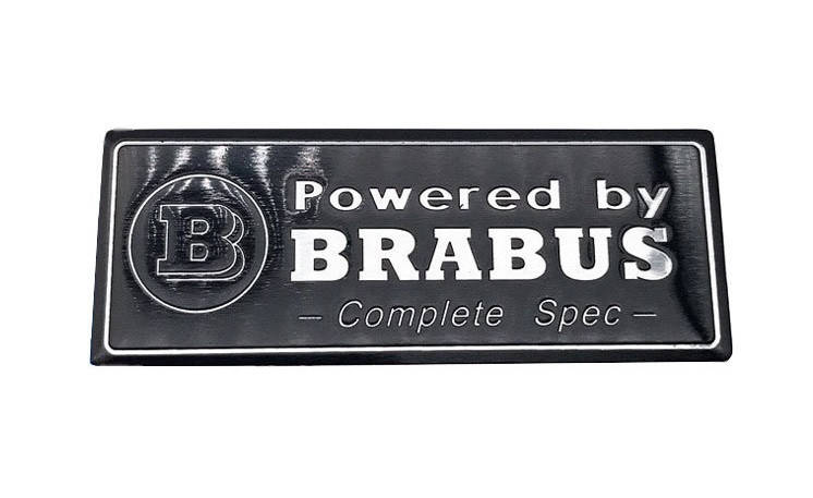 

Эмблема шильдик Наклейка Мерседес Mercedes Mercedes-Benz Brabus Брабус, Черный