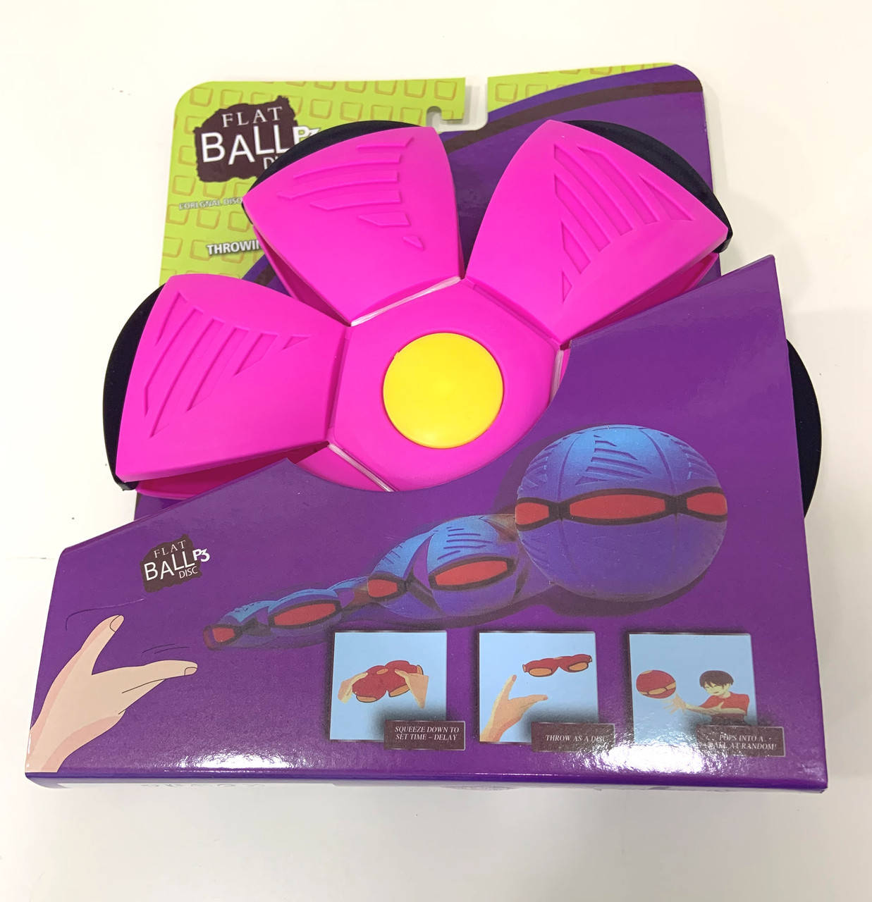 

Складной игровой мяч трансформер Flat Ball P3 Disc, Разные цвета