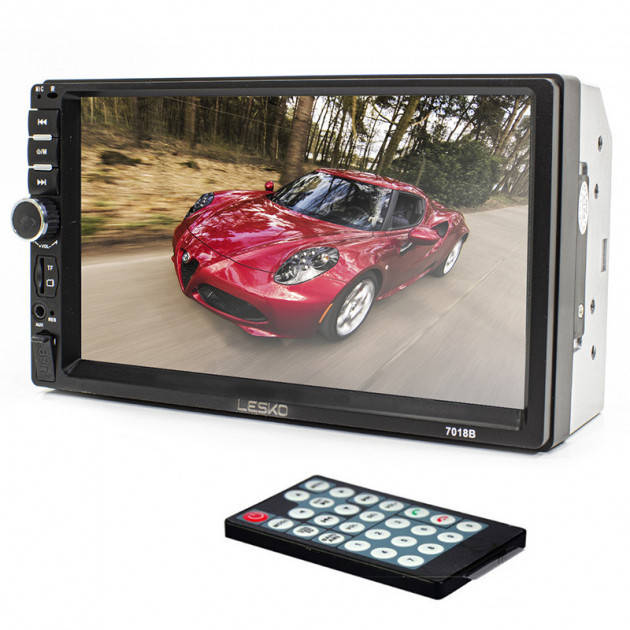 

Автомагнітола Lesko 7018B WinCE 2DIN 7" сенсорний екран Bluetooth з пультом керування