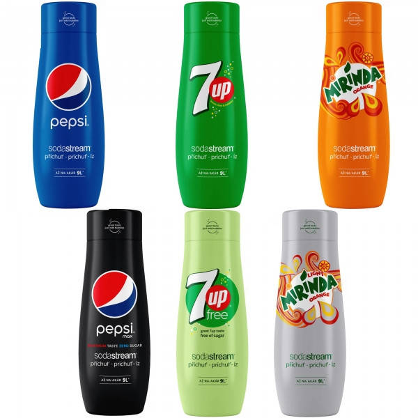 

Сироп Sodastream 440 мл PEPSI, MIRINDA, 7UP (2 вида: с сахаром, без сахара)