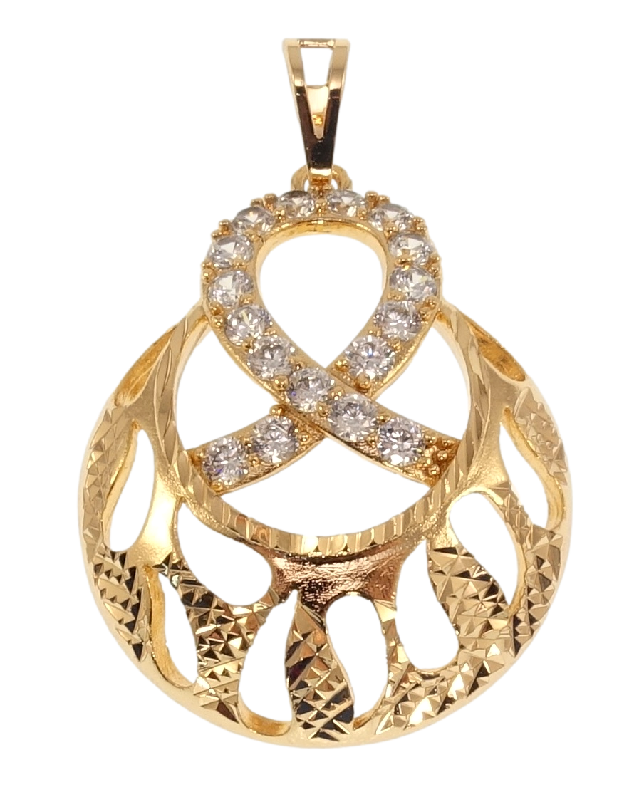 

Кулон Xuping Позолота 18K "Резной орнамент с цирконием" для цепочки до 7мм