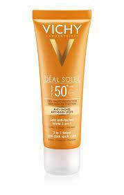 

Солнцезащитный крем для кожи лица против пигментных пятен, SPF50+ Vichy Capital Soleil Anti-Taches Anti-Dark