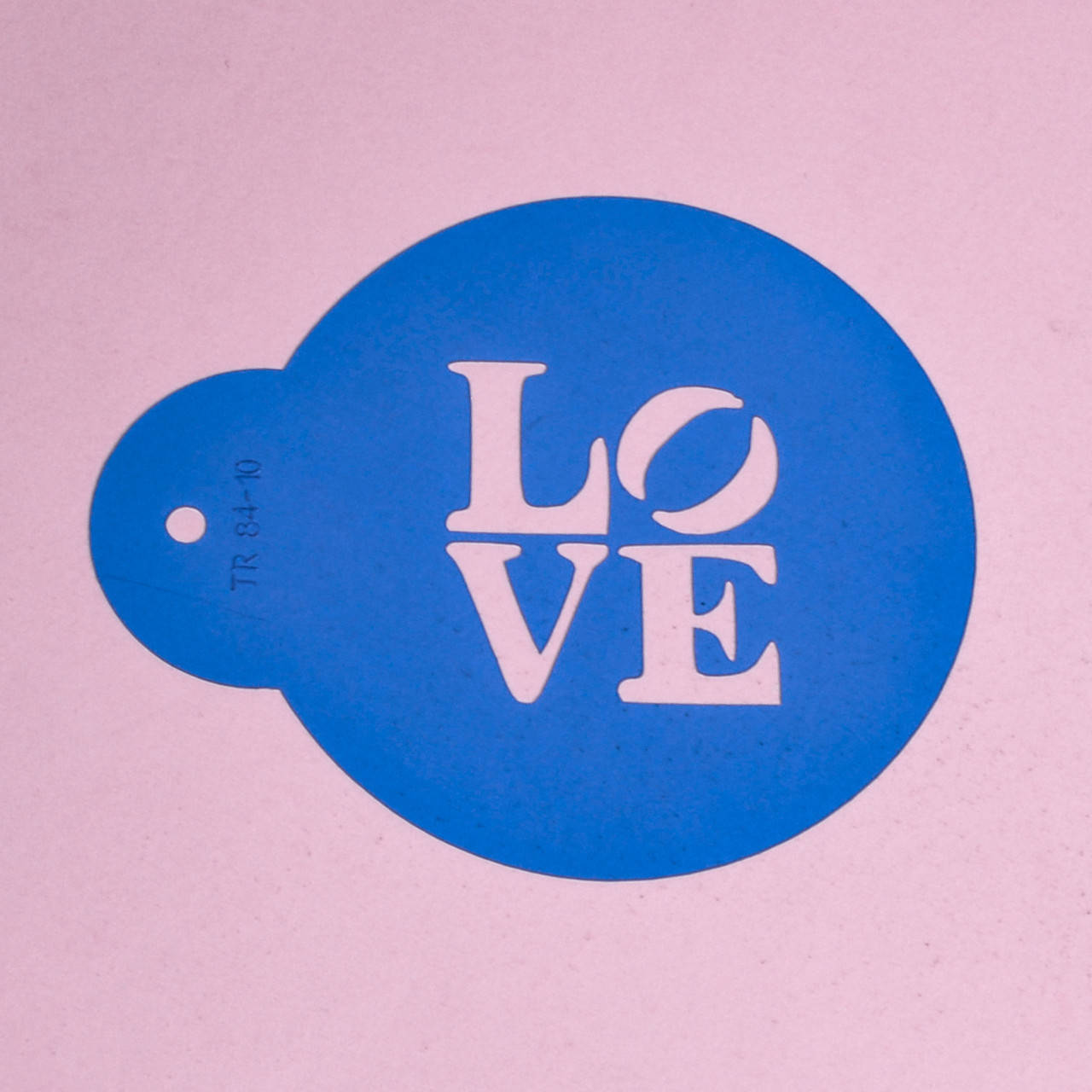 

Трафарет Love №1 10 см