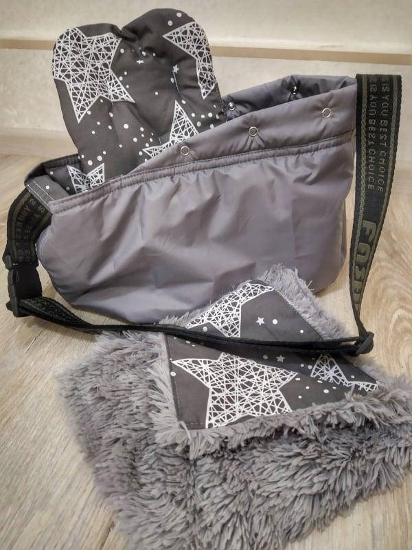 

Сумка для собак "Алиса" Серая ХS, Серый